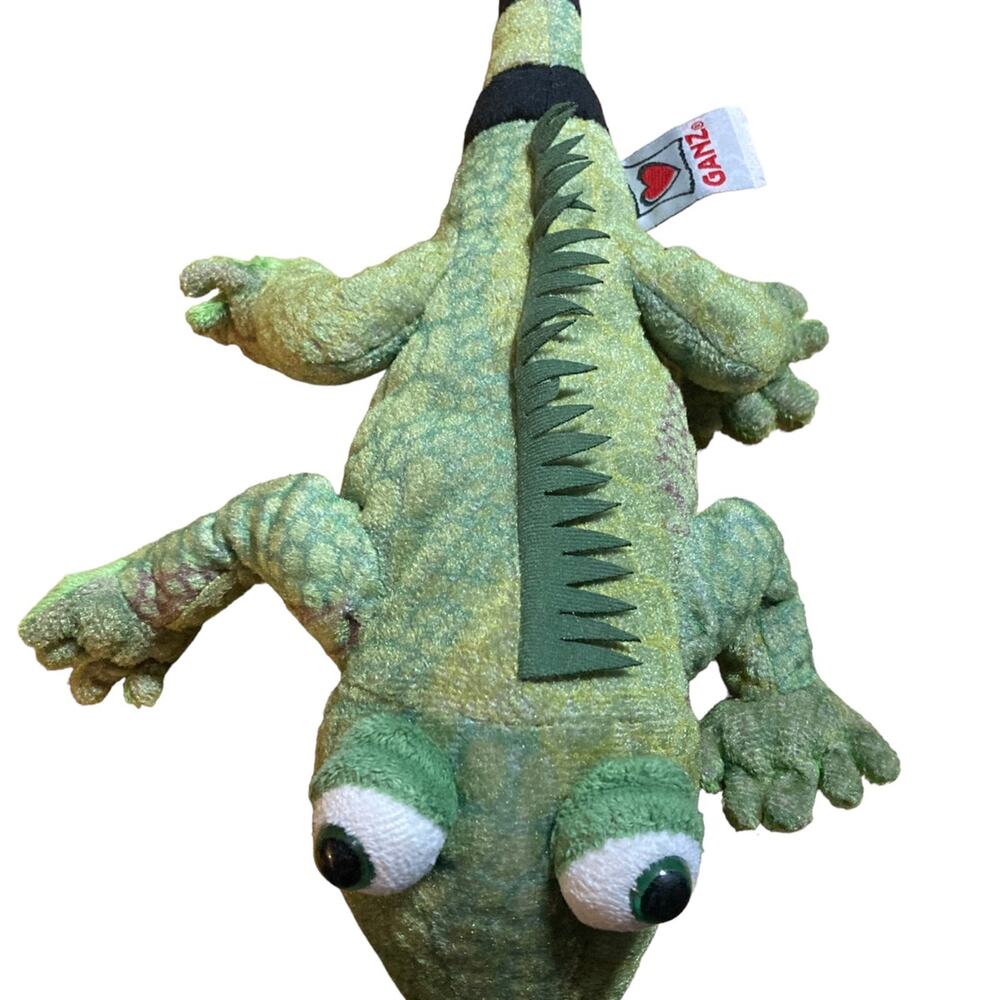 Ganz‎ Webkinz Green Iguana Lizard Plush 12 " HM340 Reptile Stuffed Toy- No Code